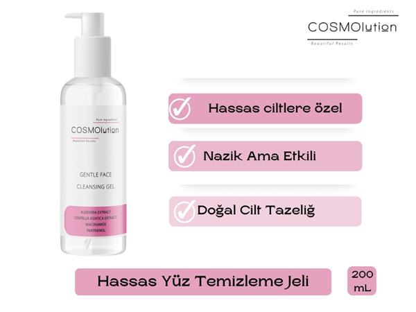Hassas ve Kızarıklığa Eğilimli Ciltler İçin Yüz Temizleme Jeli 200 mL